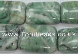 CQJ76 15.5 inches 18*25mm rectangle Qinghai jade beads wholesale