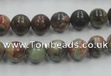 CRA01 15.5 inches 8mm round natural rainforest agate gemstone beads