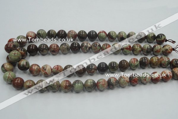 CRA01 15.5 inches 8mm round natural rainforest agate gemstone beads