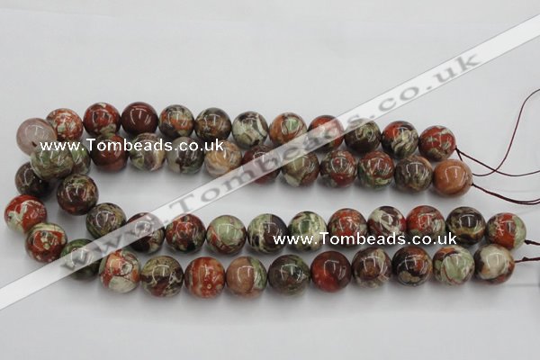 CRA154 15.5 inches 16mm round rainforest agate beads wholesale