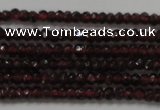 CRB100 15.5 inches 2*3.5mm faceted rondelle red garnet gemstone beads