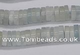 CRB1002 15.5 inches 2*6mm heishi aquamarine beads wholesale