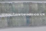 CRB1003 15.5 inches 2*7mm heishi aquamarine beads wholesale