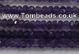 CRB101 15.5 inches 2.5*4mm faceted rondelle amethyst beads