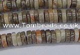 CRB1011 15.5 inches 2*5mm heishi chrysanthemum agate beads