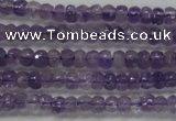 CRB102 15.5 inches 2.5*4mm faceted rondelle amethyst beads