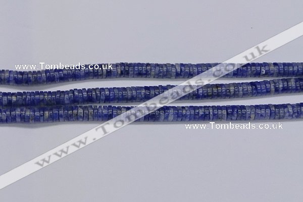 CRB1022 15.5 inches 2*6mm heishi sodalite beads wholesale