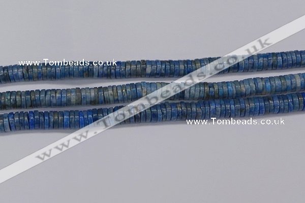 CRB1028 15.5 inches 2*7mm heishi lapis lazuli beads wholesale