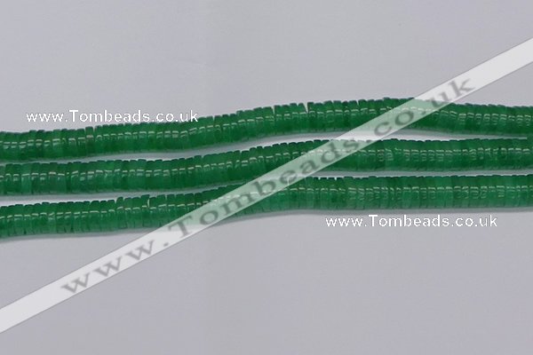 CRB1032 15.5 inches 2*6mm heishi green aventurine beads wholesale