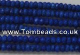 CRB106 15.5 inches 2.5*4mm faceted rondelle dyed turquoise beads