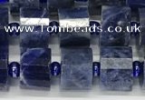 CRB1074 15.5 inches 7*9mm - 8*10mm faceted tyre sodalite beads