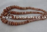 CRB1111 15.5 inches 5*8mm - 9*18mm rondelle moonstone beads