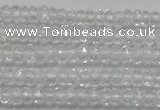 CRB112 15.5 inches 2.5*4mm faceted rondelle white crystal beads