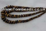 CRB1135 15.5 inches 5*8mm - 9*18mm faceted rondelle tiger eye beads