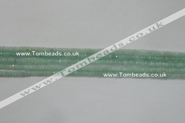 CRB115 15.5 inches 3*4.5mm faceted rondelle amazonite beads