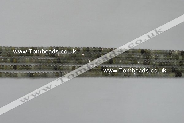 CRB118 15.5 inches 3*5mm faceted rondelle labradorite beads