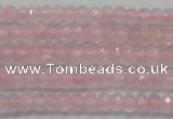 CRB119 15.5 inches 3*5mm faceted rondelle rose quartz beads