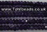 CRB121 15.5 inches 4*6mm faceted rondelle amethyst beads