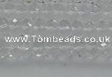 CRB1210 15.5 inches 4*6mm faceted rondelle white crystal beads