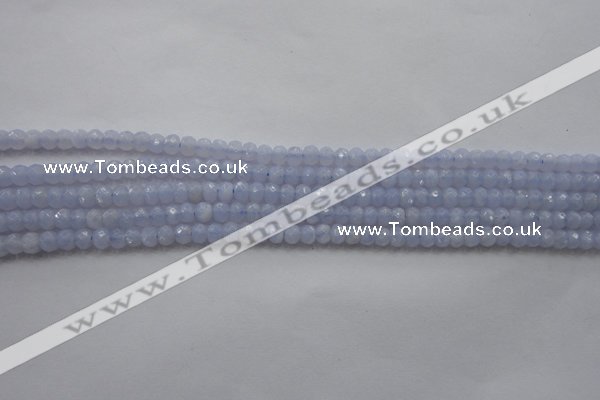 CRB123 15.5 inches 2.5*4mm faceted rondelle blue lace agate beads