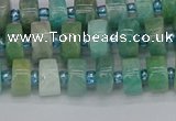 CRB1231 15.5 inches 5*8mm tyre amazonite gemstone beads