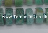 CRB1234 15.5 inches 7*14mm tyre amazonite gemstone beads