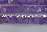 CRB1274 15.5 inches 4*6mm faceted rondelle lavender amethyst beads