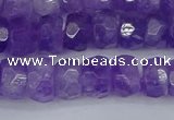 CRB1276 15.5 inches 6*10mm faceted rondelle lavender amethyst beads