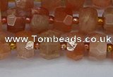 CRB1291 15.5 inches 5*8mm faceted rondelle moonstone beads