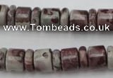 CRB137 15.5 inches 6*12mm & 10*12mm rondelle artistic jasper beads