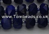 CRB1451 15.5 inches 8*10mm faceted rondelle lapis lazuli beads