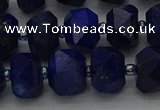 CRB1452 15.5 inches 10*14mm faceted rondelle lapis lazuli beads