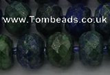 CRB1455 15.5 inches 10*14mm faceted rondelle chrysocolla beads