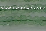 CRB1458 15.5 inches 4*6mm faceted rondelle green fluorite beads