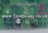 CRB1465 15.5 inches 6*10mm faceted rondelle fluorite beads