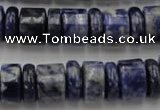 CRB161 15.5 inches 5*14mm & 10*14mm rondelle sodalite gemstone beads