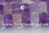 CRB1810 15.5 inches 6*12mm faceted rondelle ametrine beads