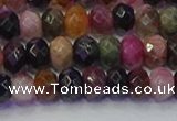 CRB1832 15.5 inches 4*6mm faceted rondelle tourmaline beads