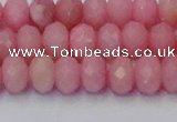 CRB1849 15.5 inches 5*8mm faceted rondelle pink opal beads