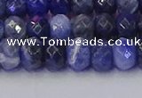 CRB1857 15.5 inches 5*8mm faceted rondelle sodalite beads