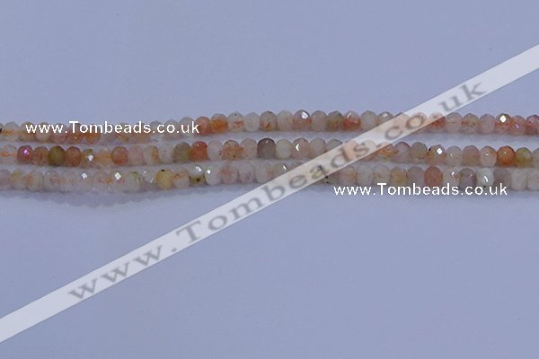 CRB1869 15.5 inches 2*3mm faceted rondelle sunstone beads