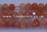 CRB1873 15.5 inches 2.5*4mm faceted rondelle sunstone beads