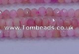 CRB1875 15.5 inches 2*3mm faceted rondelle pink opal beads