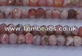 CRB1881 15.5 inches 2*3mm faceted rondelle rhodochrosite beads