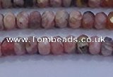 CRB1882 15.5 inches 2.5*4mm faceted rondelle rhodochrosite beads