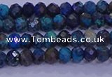 CRB1907 15.5 inches 2.5*4mm faceted rondelle chrysocolla & turquoise beads