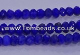 CRB1910 15.5 inches 2.5*4mm faceted rondelle lapis lazuli beads