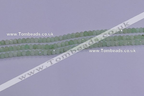 CRB1913 15.5 inches 2.5*4mm faceted rondelle green opal beads