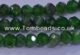 CRB1922 15.5 inches 2.5*4mm faceted rondelle diopside beads