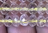 CRB1946 15.5 inches 4*6mm faceted rondelle lemon quartz beads